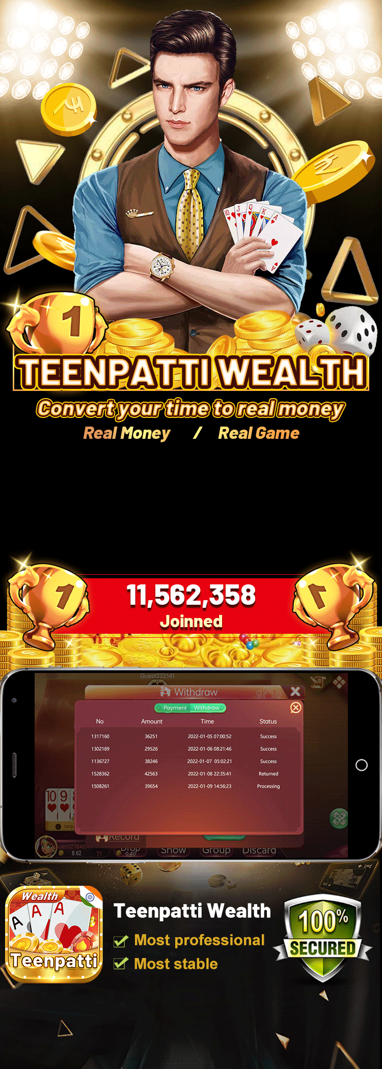 Teen Patti Wealth - India Rummy APk
